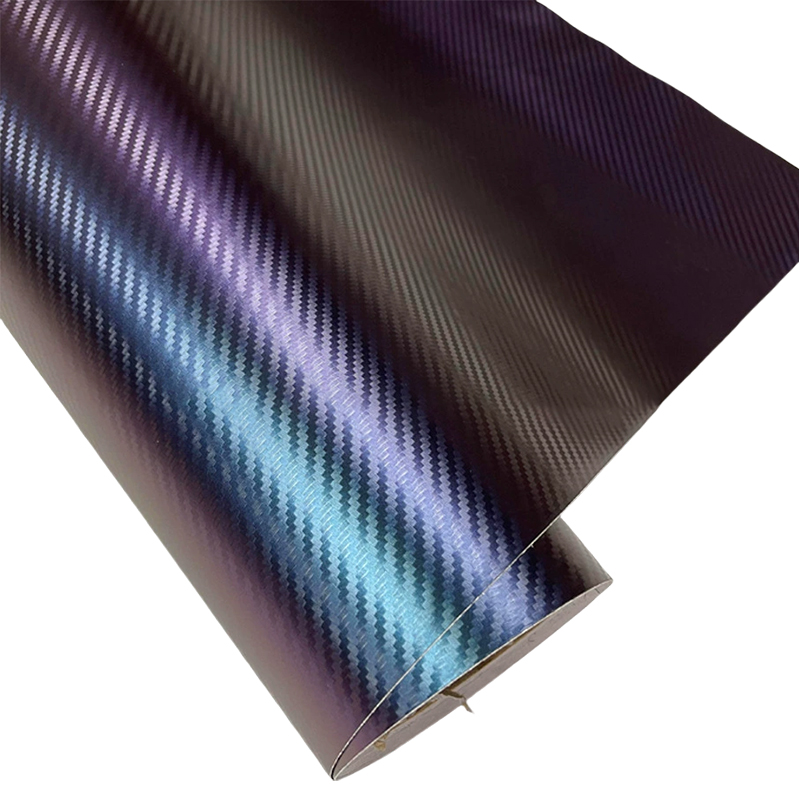 High-Adhesive Paper Base, Unique Color-Changing Effect, Carbon Fiber Material Characteristics, 3D Stereoscopic Effect, Good Flexibility,