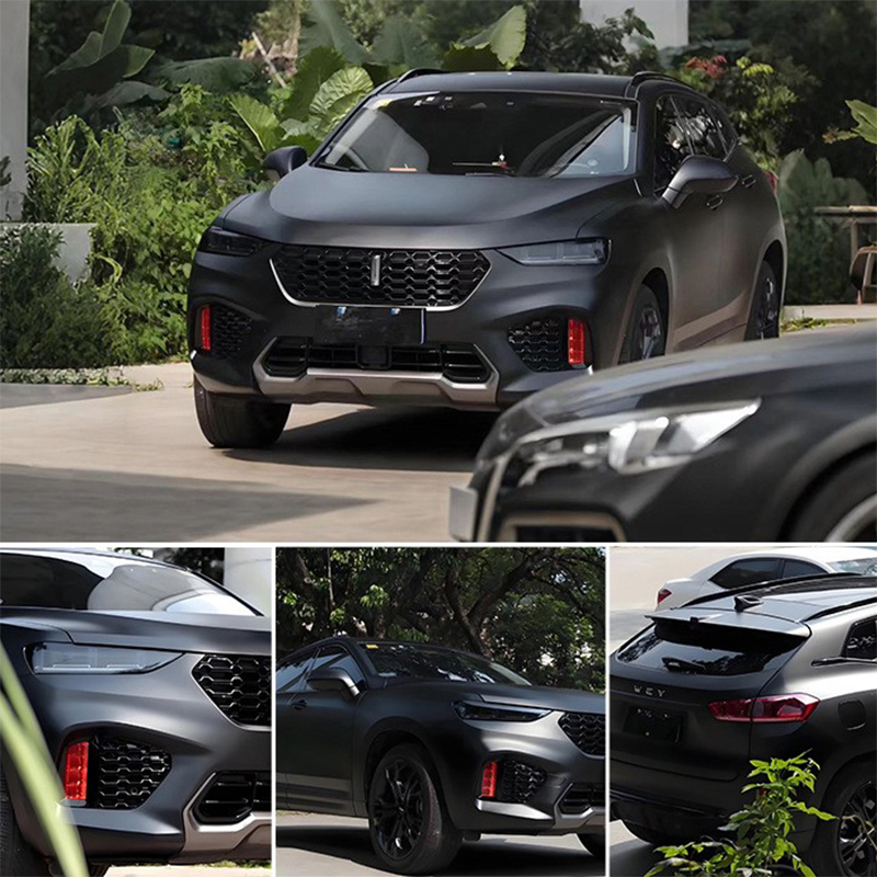 Paper Base/PET, Deep, Rich Black Surface Treatment May Be Combined With Matte Or Frosted Effects, Unique Texture Or Texture, High-Quality Material Guarantee, Protect The Original Car Paint