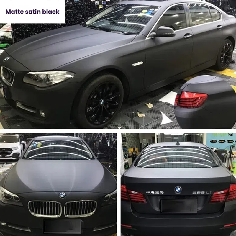 Paper Base/PET, Deep, Rich Black Surface Treatment May Be Combined With Matte Or Frosted Effects, Unique Texture Or Texture, High-Quality Material Guarantee, Protect The Original Car Paint