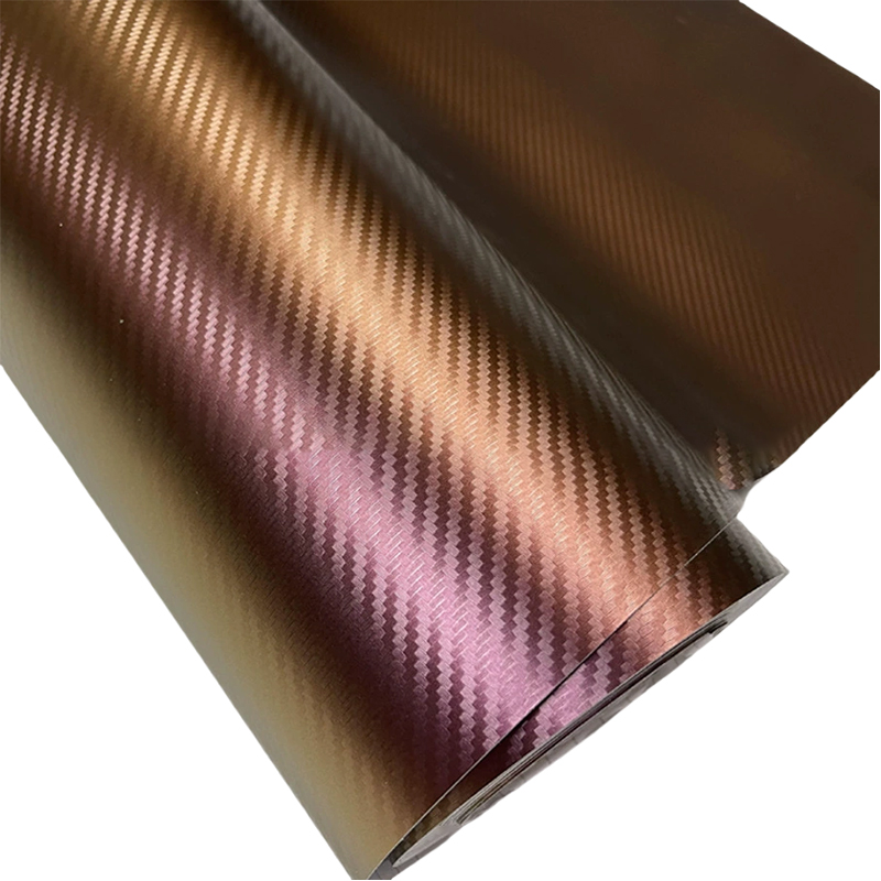 High-Adhesive Paper Base, Unique Color-Changing Effect, Carbon Fiber Material Characteristics, 3D Stereoscopic Effect, Good Flexibility,