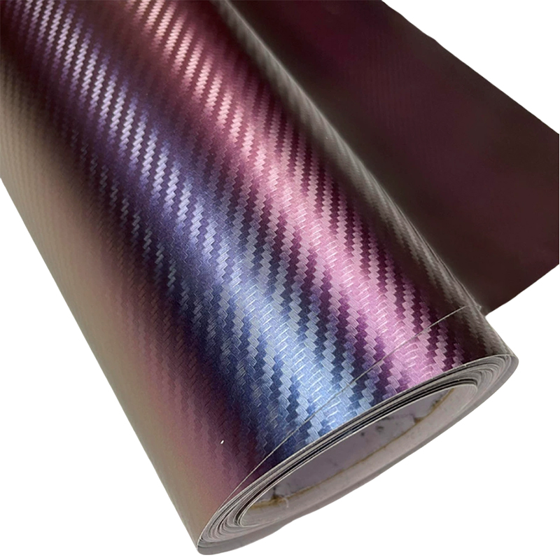 High-Adhesive Paper Base, Unique Color-Changing Effect, Carbon Fiber Material Characteristics, 3D Stereoscopic Effect, Good Flexibility,