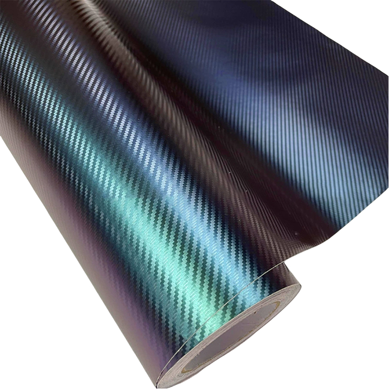 High-Adhesive Paper Base, Unique Color-Changing Effect, Carbon Fiber Material Characteristics, 3D Stereoscopic Effect, Good Flexibility,