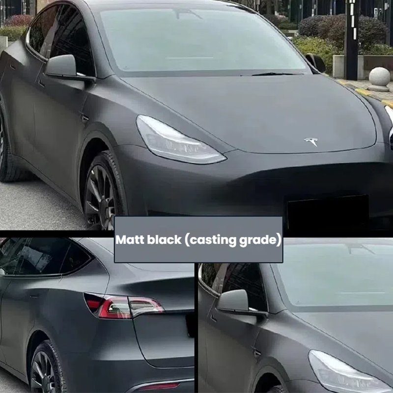 Paper Base/PET, Deep, Rich Black Surface Treatment May Be Combined With Matte Or Frosted Effects, Unique Texture Or Texture, High-Quality Material Guarantee, Protect The Original Car Paint