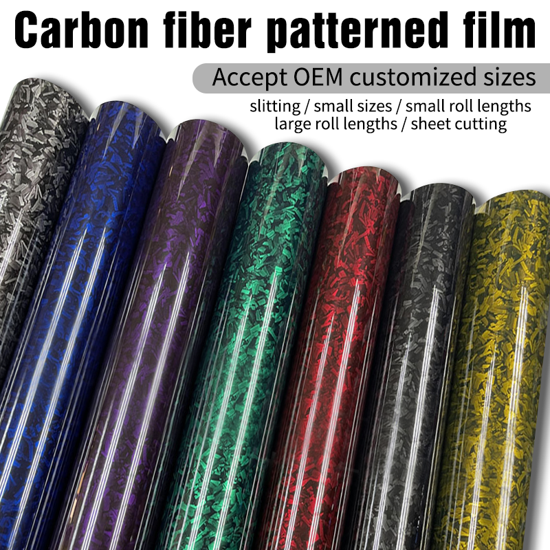 Does the texture design of flower carbon film help reduce roof reflection and improve driving safety?